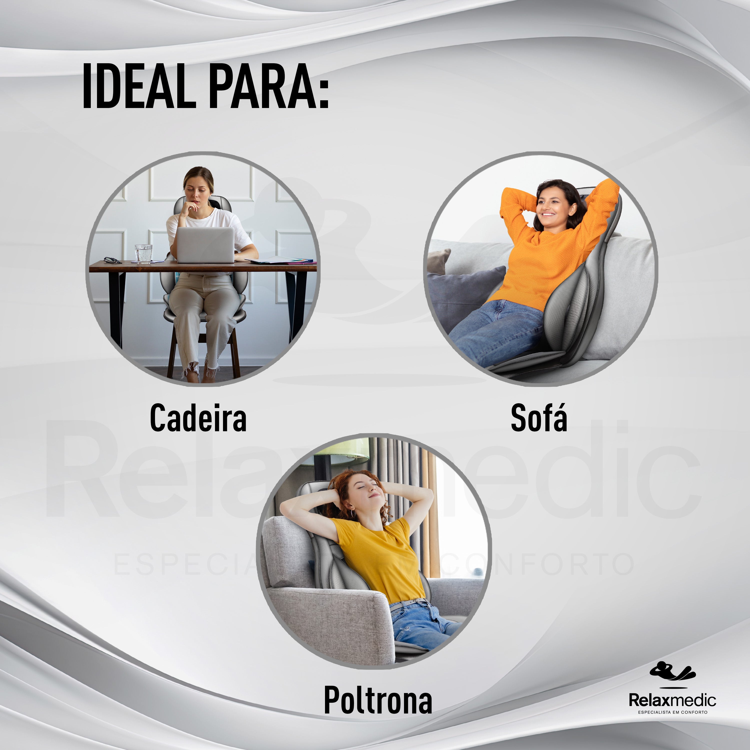 Assento Massageador Shiatsu Energy 3D