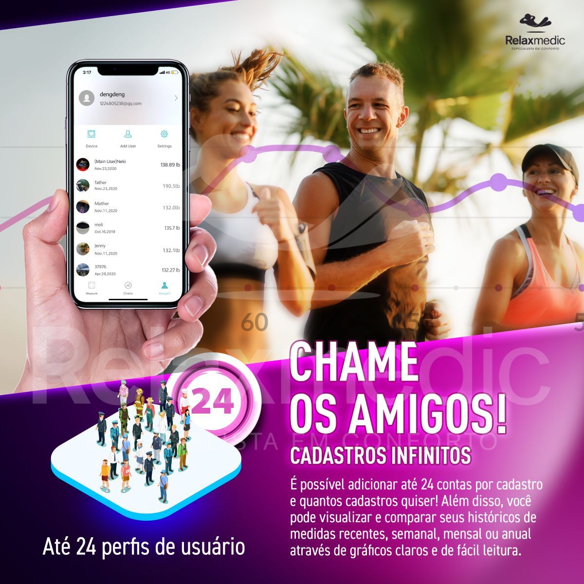Balança de Bioimpedância BodyScan Pro