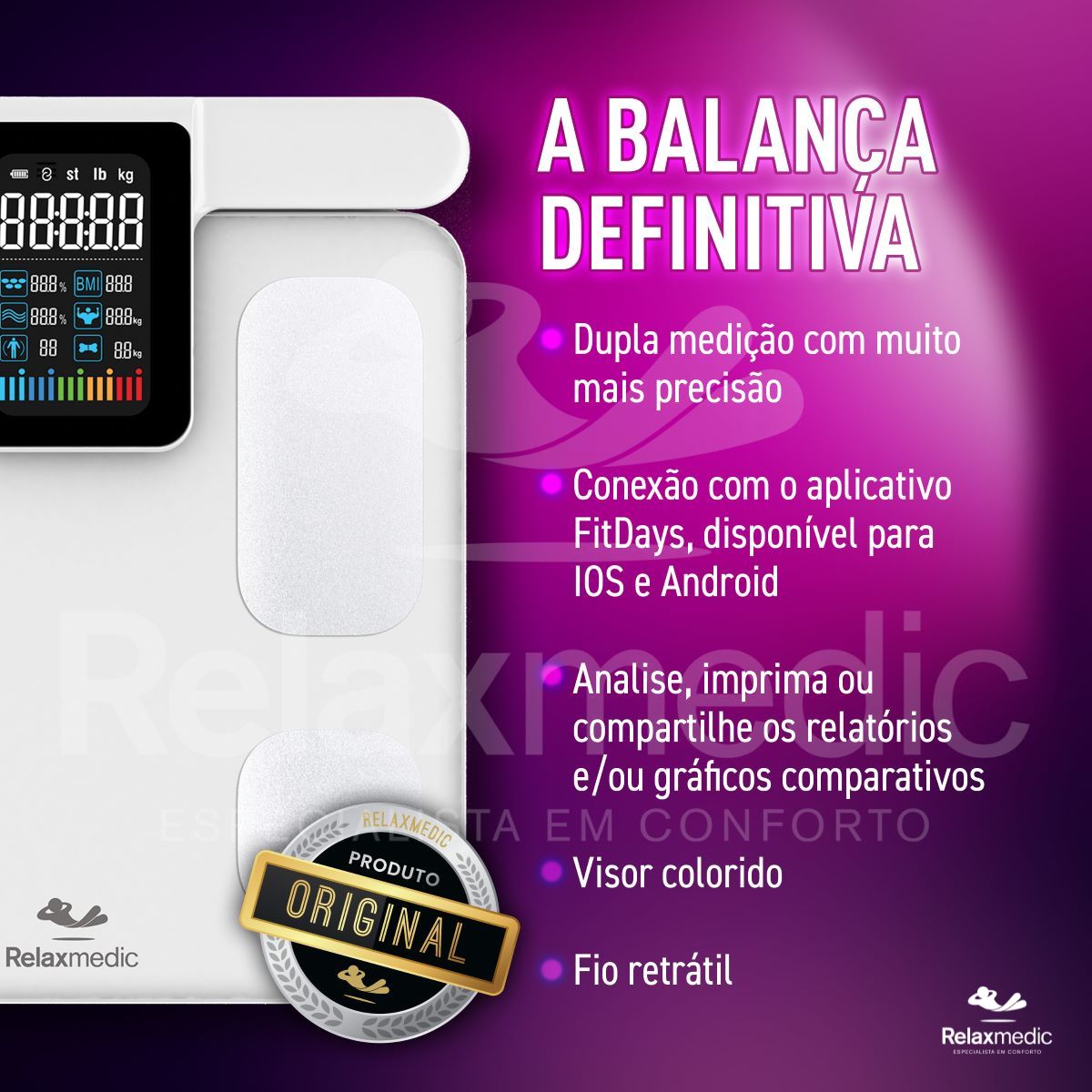 Balança de Bioimpedância BodyScan Pro