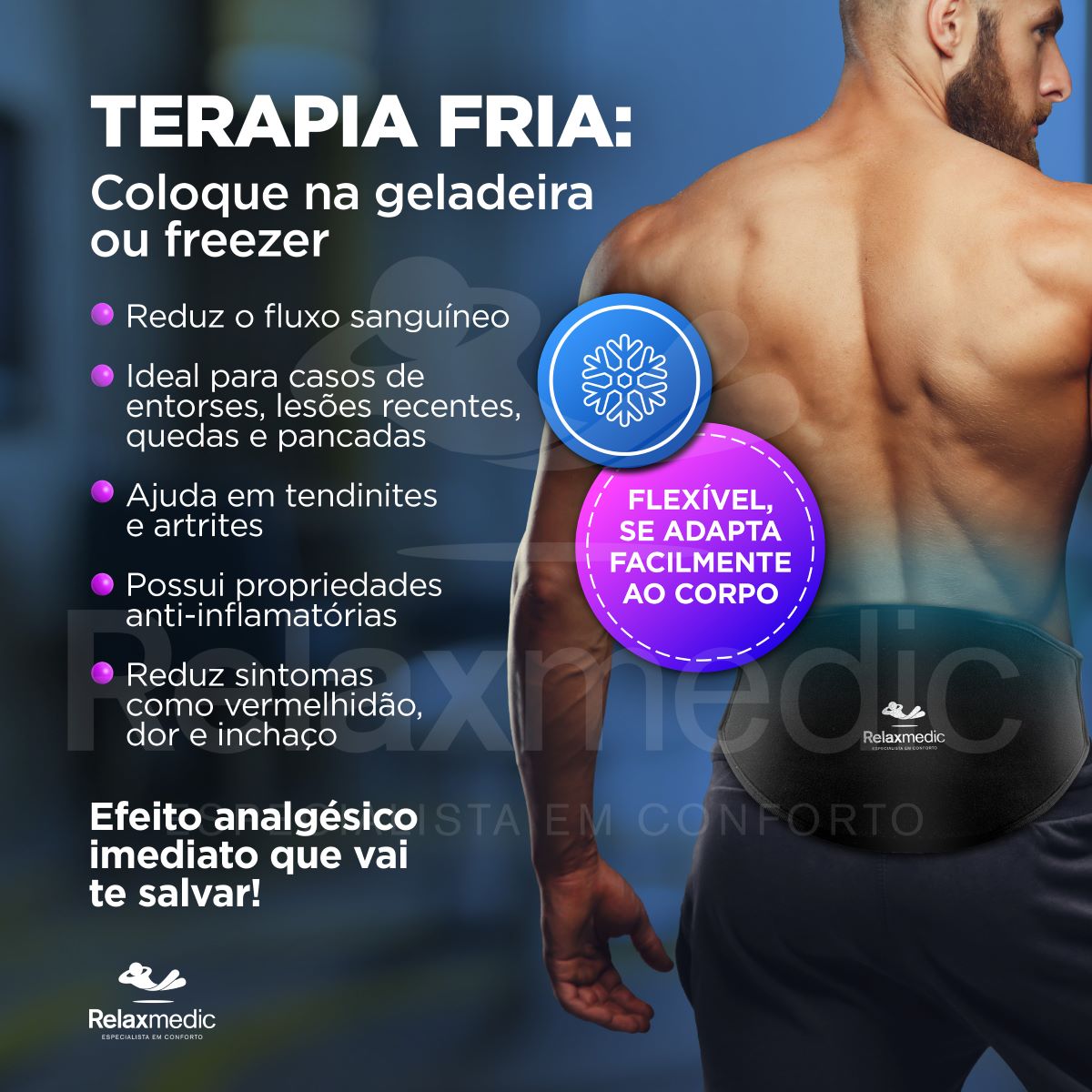 Bolsa Térmica Gel Costa Preta