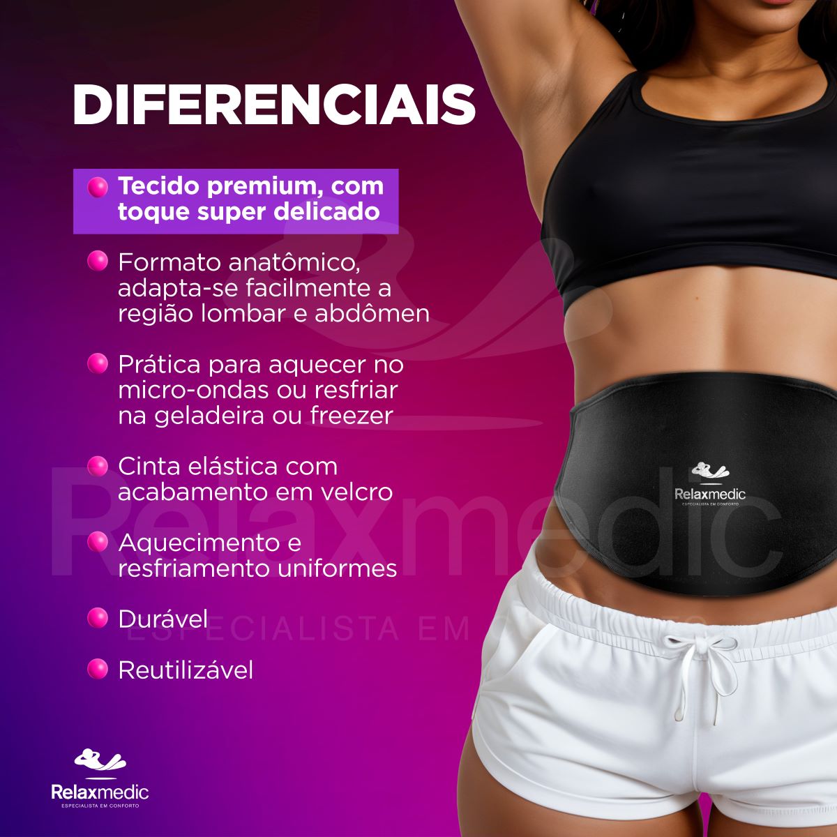 Bolsa Térmica Gel Costa Preta