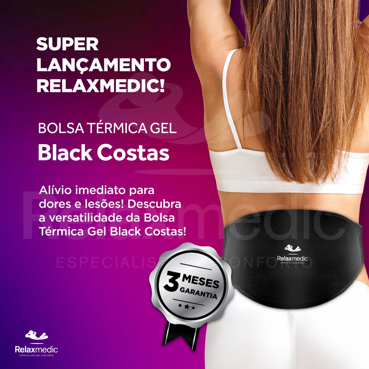 Bolsa Térmica Gel Costa Preta