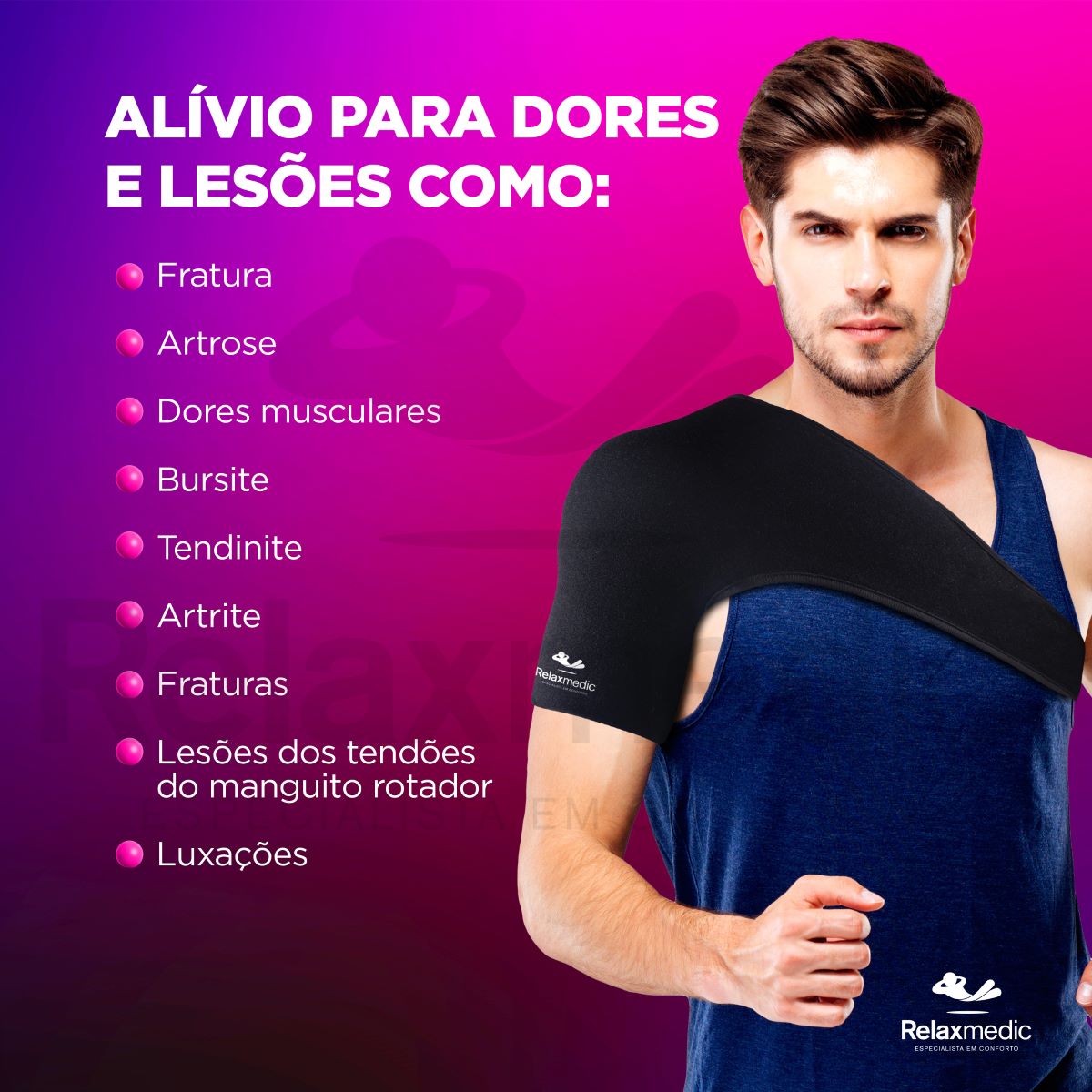 Bolsa Térmica Gel Ombro Preta