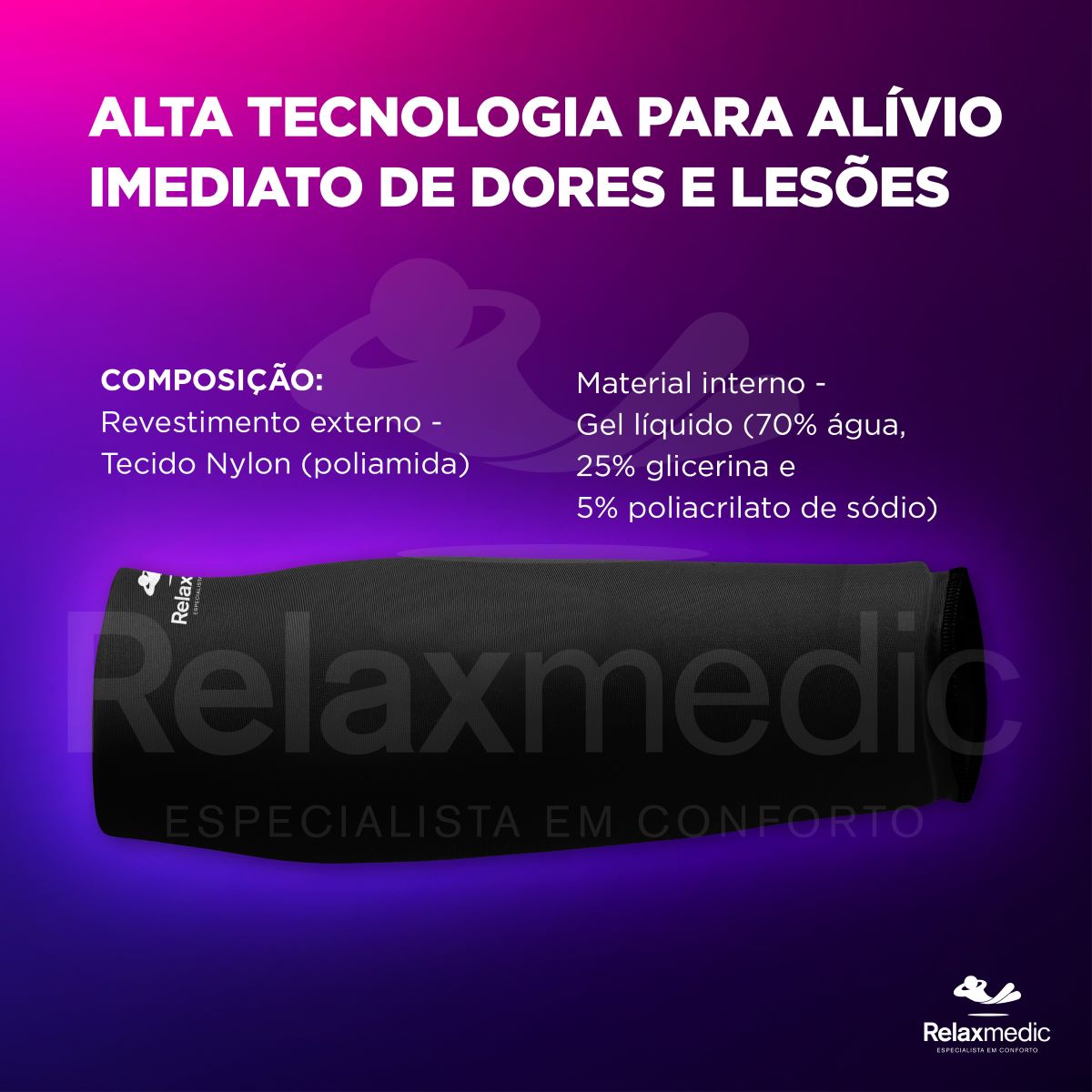 Bolsa Térmica Gel Multifuncional G Preta