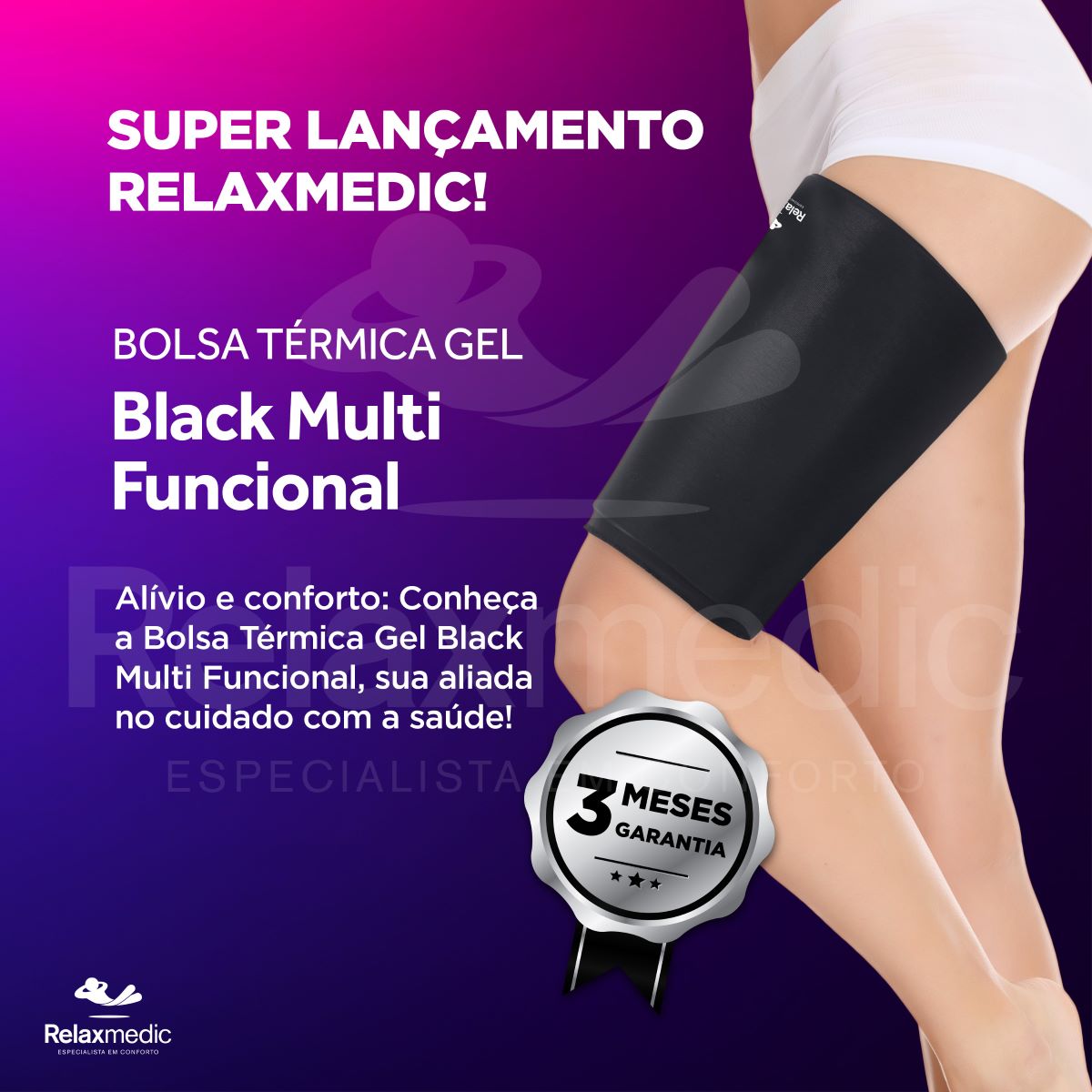 Bolsa Térmica Gel Multifuncional G Preta