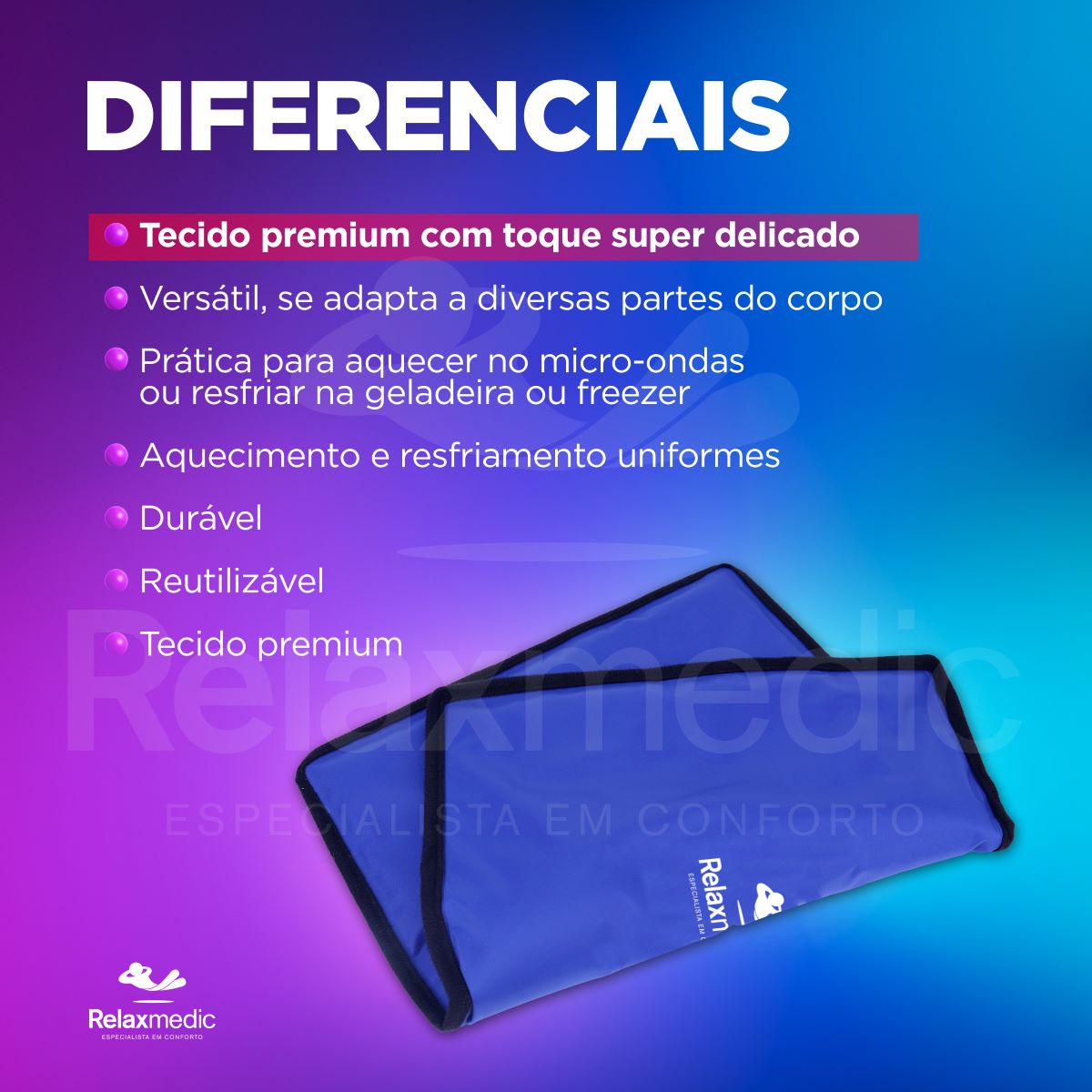 Bolsa Térmica Gel Mat Azul