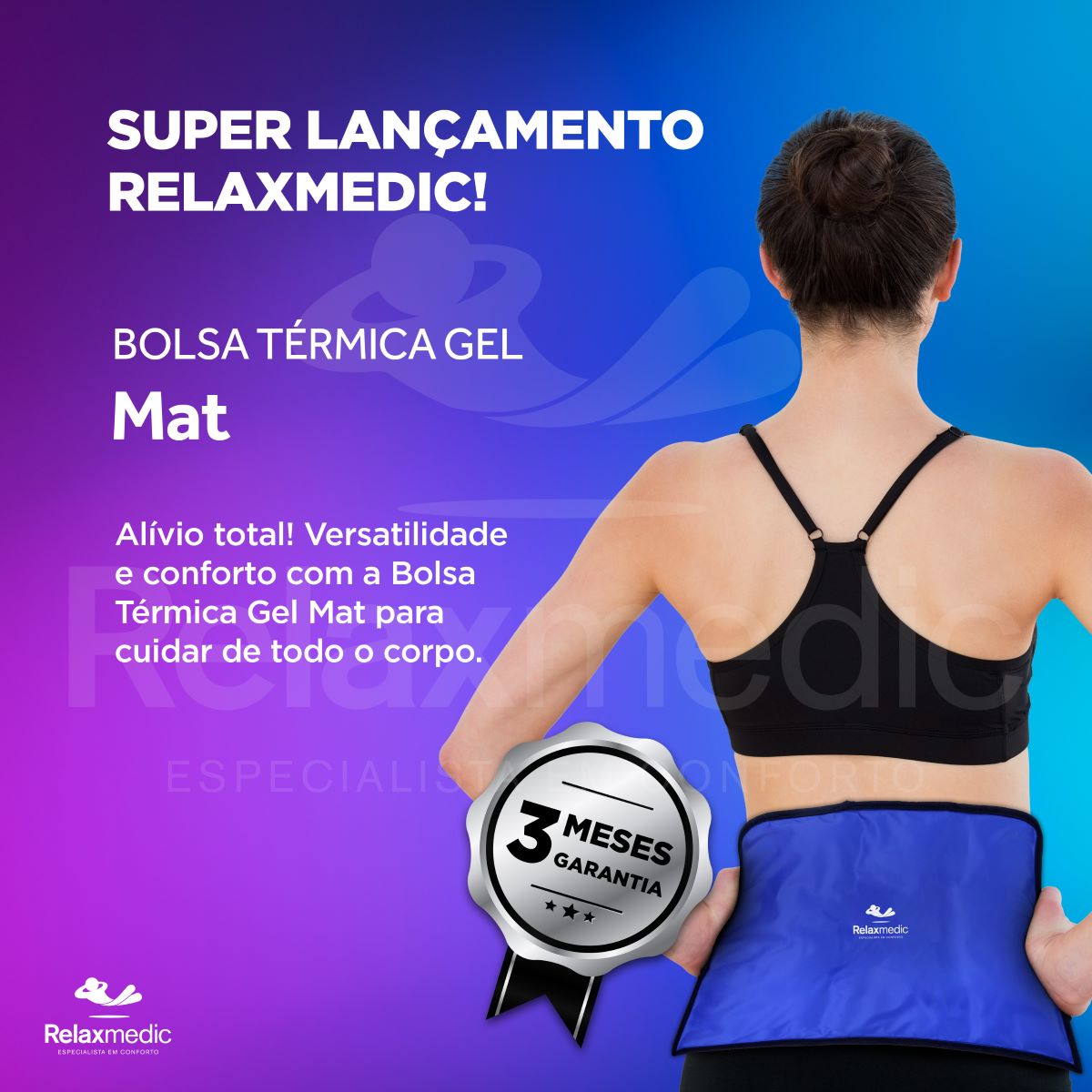 Bolsa Térmica Gel Mat Azul