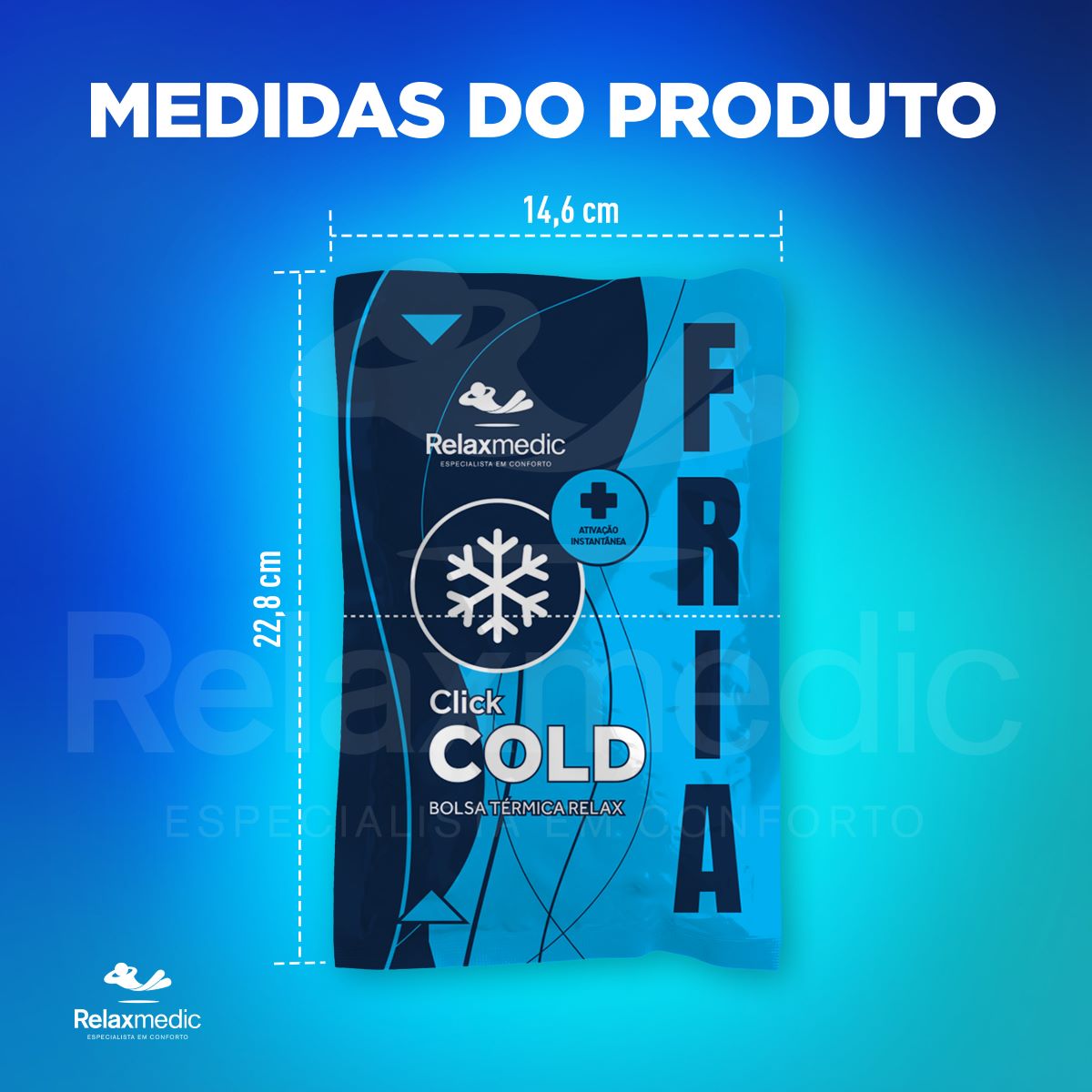 Bolsa Térmica Gel Click Cold Azul