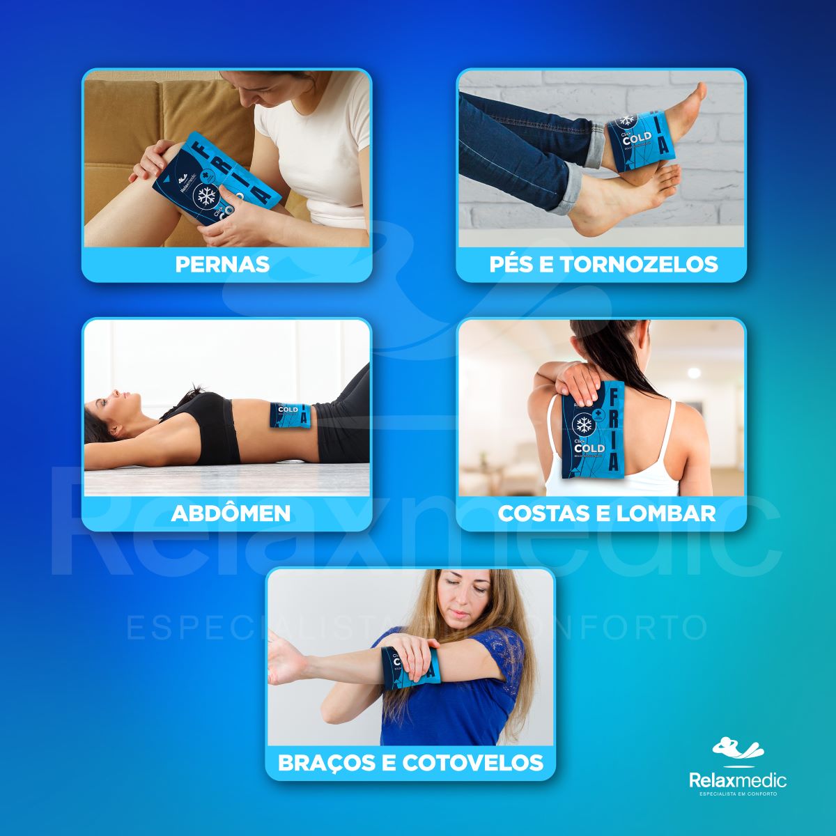 Bolsa Térmica Gel Click Cold Azul