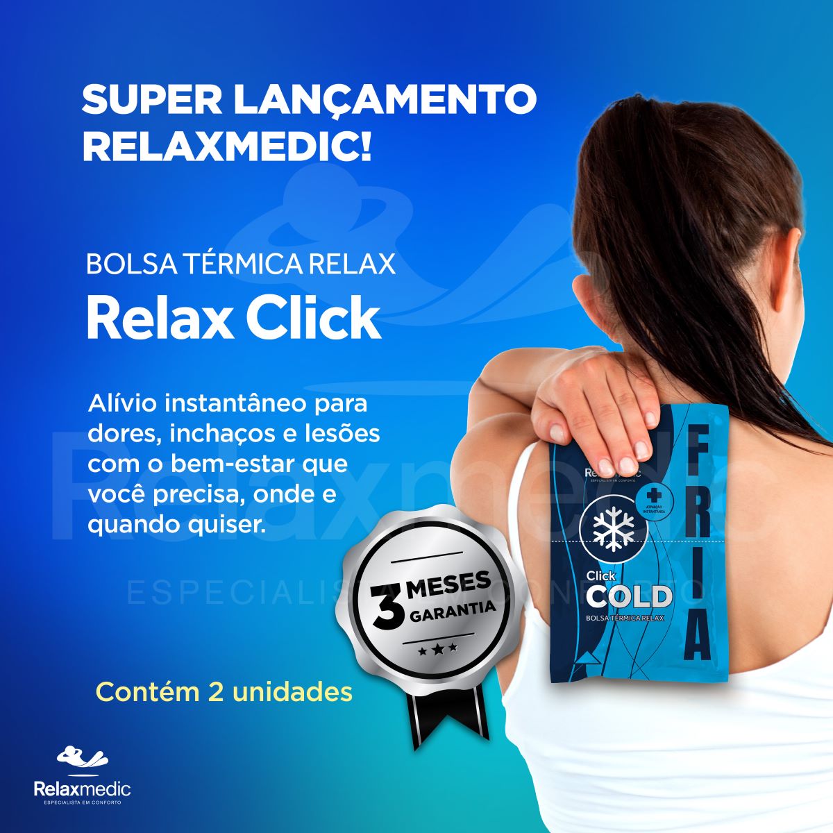 Bolsa Térmica Gel Click Cold Azul