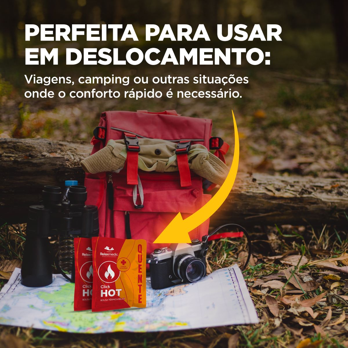 Bolsa Térmica Gel Click Hot Laranja