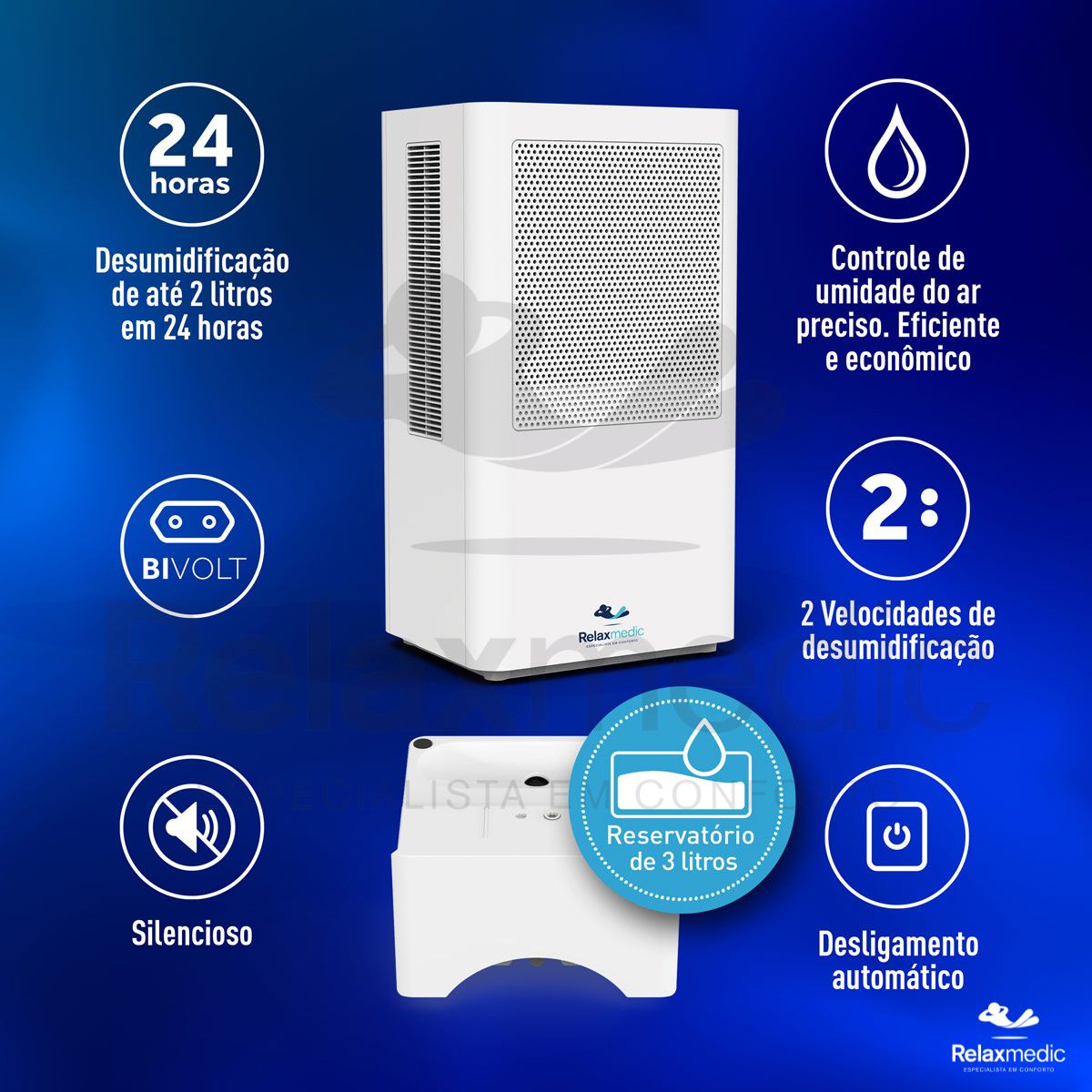 Desumidificador de Ar Pure Ion Max