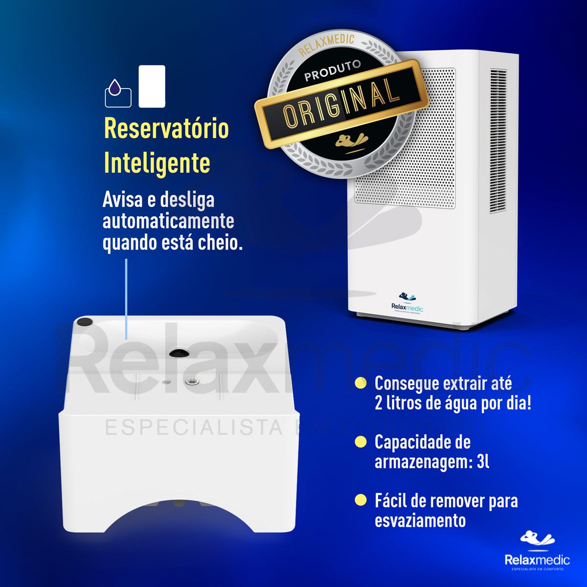 Desumidificador de Ar Pure Ion Max