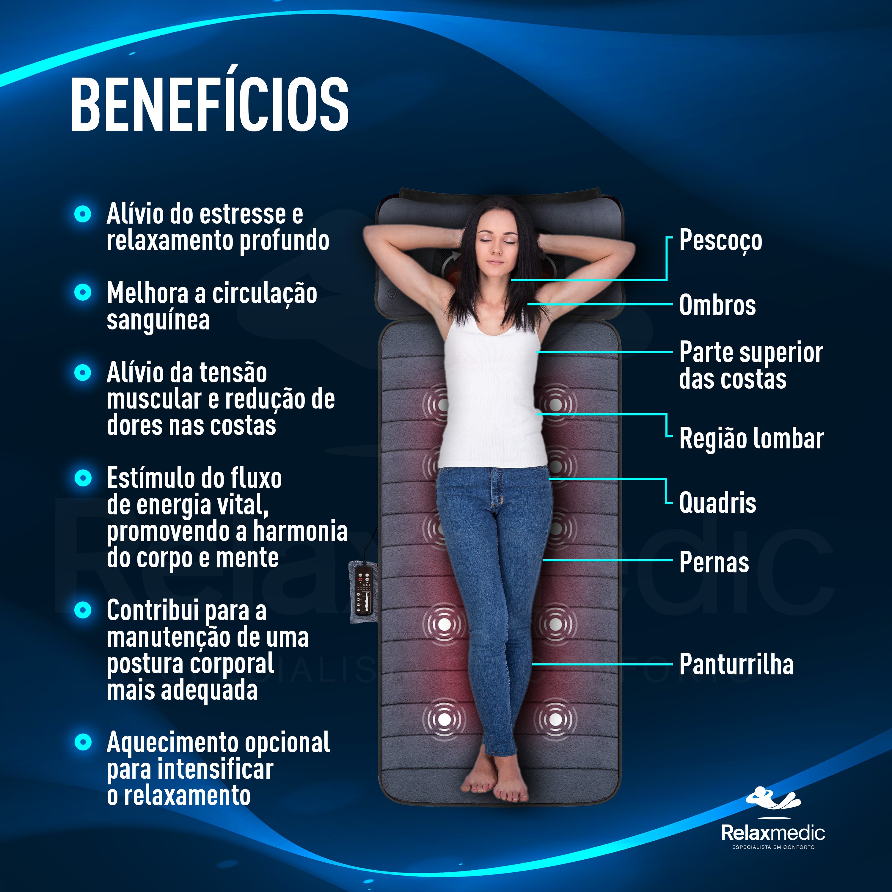 Esteira Massageadora Pillow Top