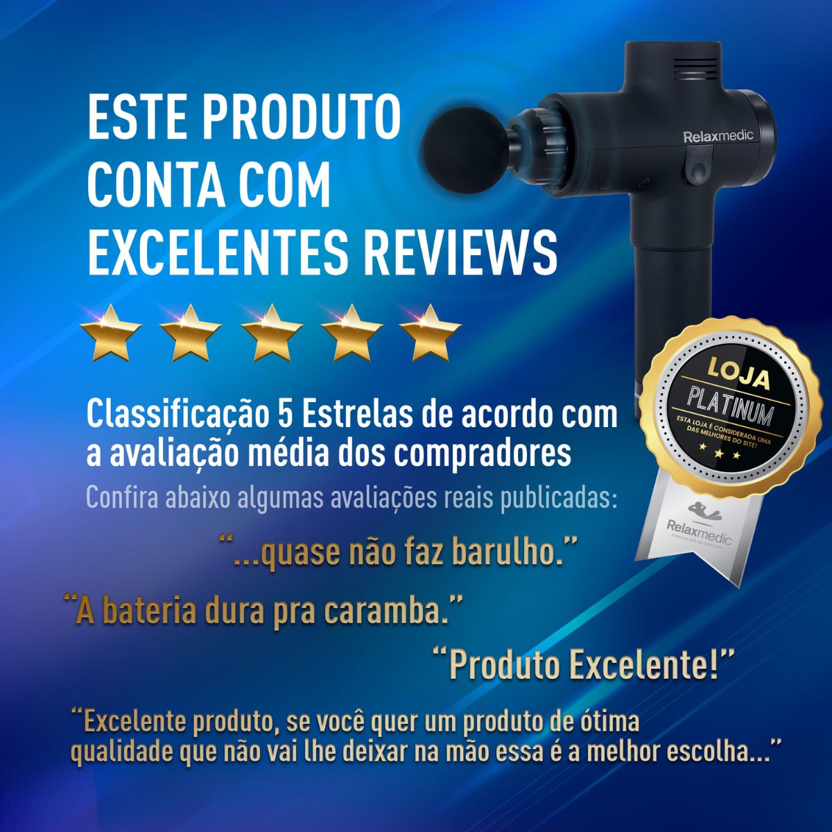 Pistola Massageadora Profissional Deep Therapy Cinza