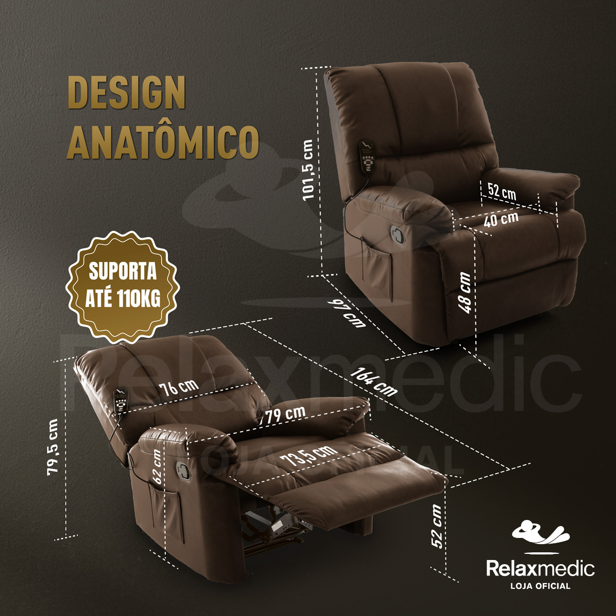 Poltrona do Papai Massageadora Reclinável