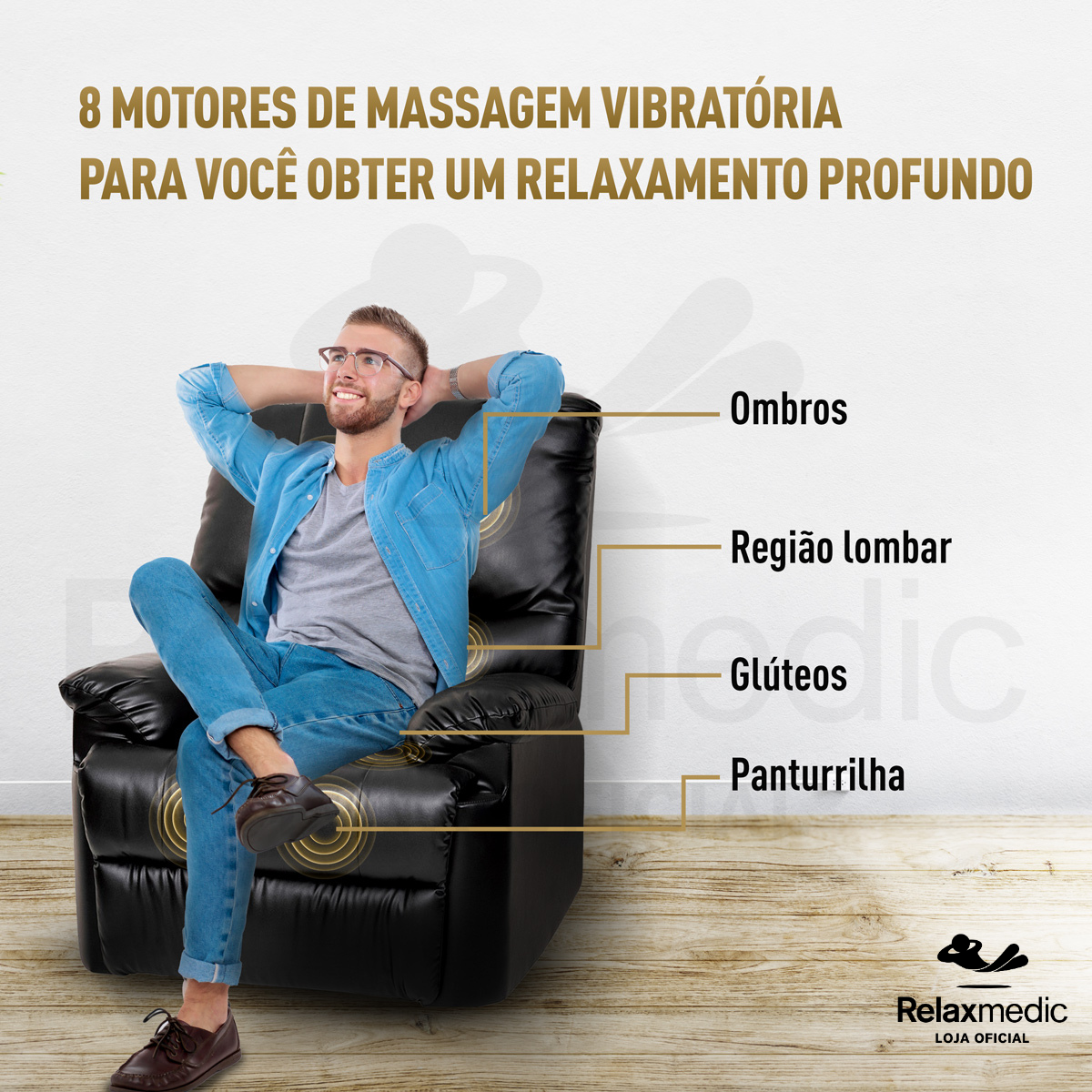 Poltrona do Papai Massageadora Reclinável