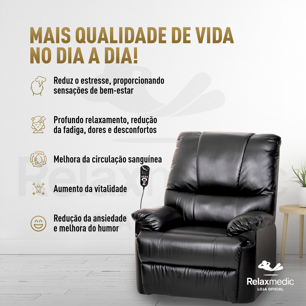 Poltrona do Papai Massageadora Reclinável