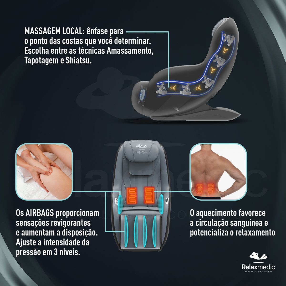 Poltrona Massageadora Line 3D
