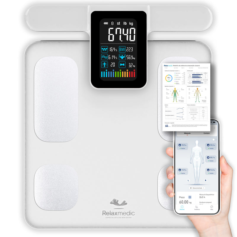 Balança de Bioimpêdancia BodyScan Pro Branco